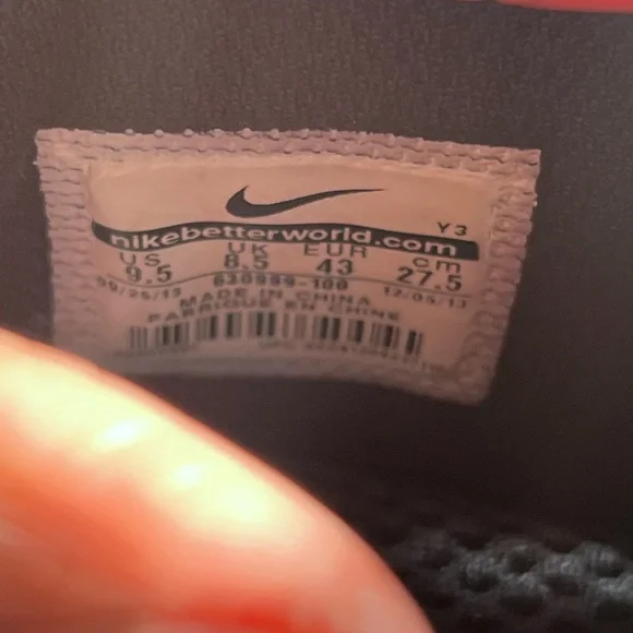 Nike Lil Penny Posite Sneakers White Gray Red 9.5 Mens - Picture 10 of 14